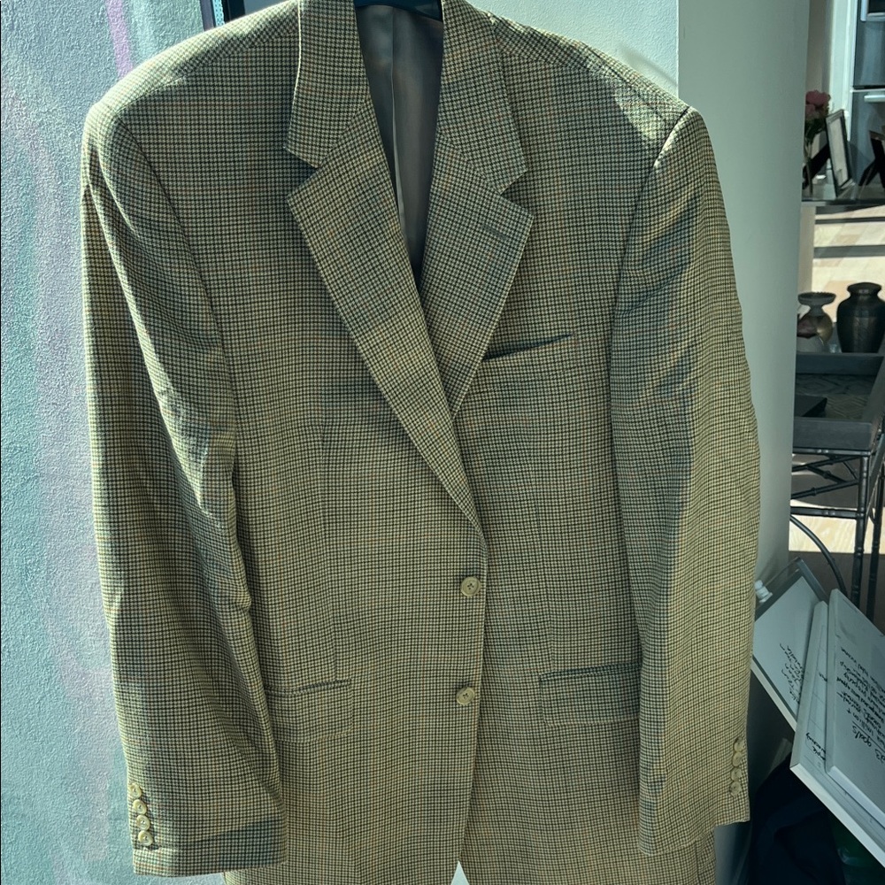 Lauren Ralph Lauren Tan houndstooth Men's Blazer